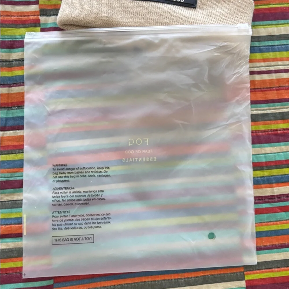 Fear of God sixth collection Beige Knit Beanie new with tags - Picture 8 of 9